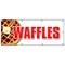 Signmission Waffles Banner Heavy Duty 13 Oz Vinyl with Grommets Single Sided B-72 Waffles - alternate 1